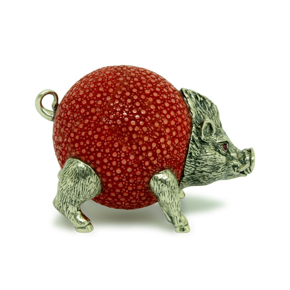Galuchat Ball Boar Paperweight