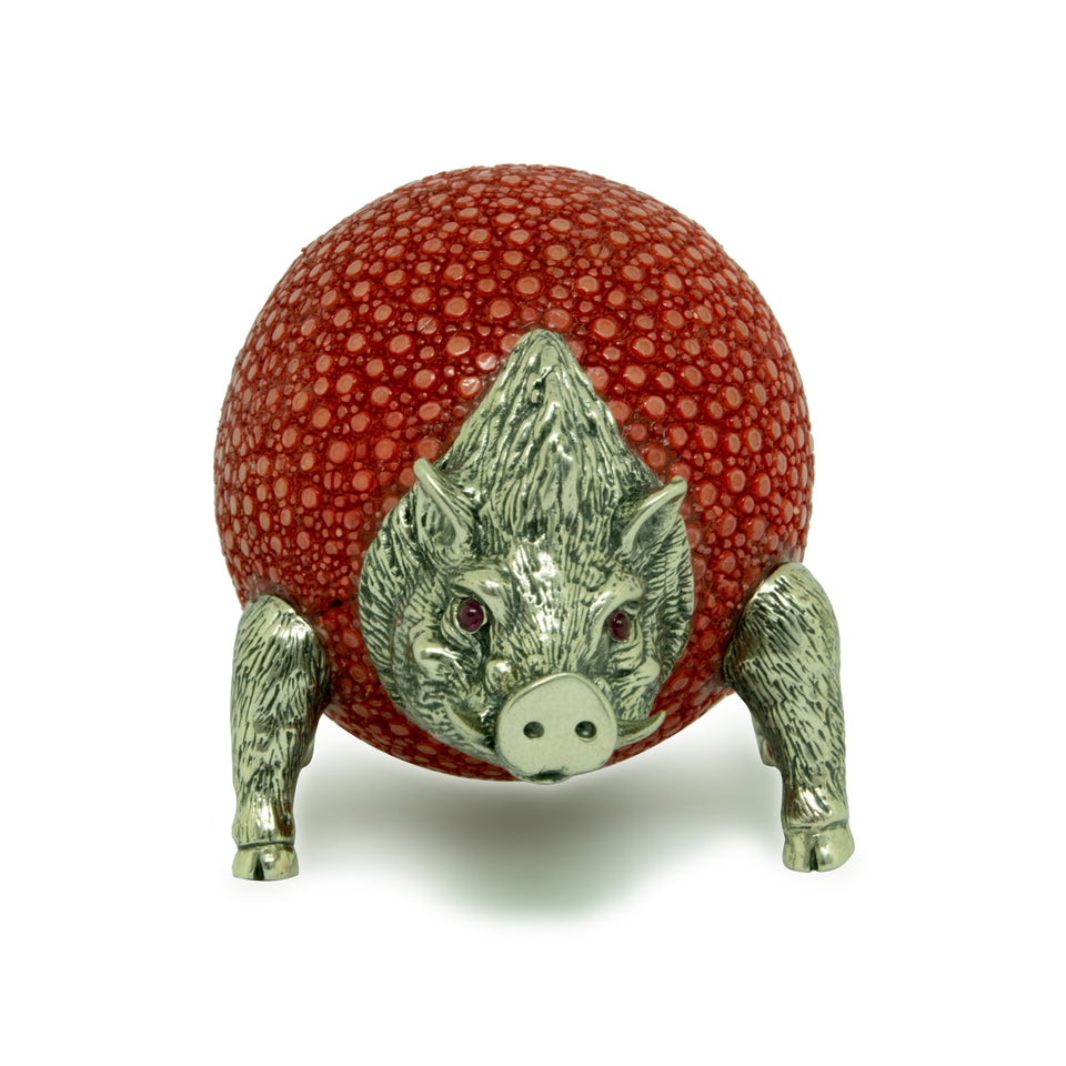 Galuchat Ball Boar Paperweight