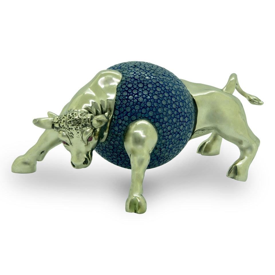 Galuchat Ball Bull Paperweight