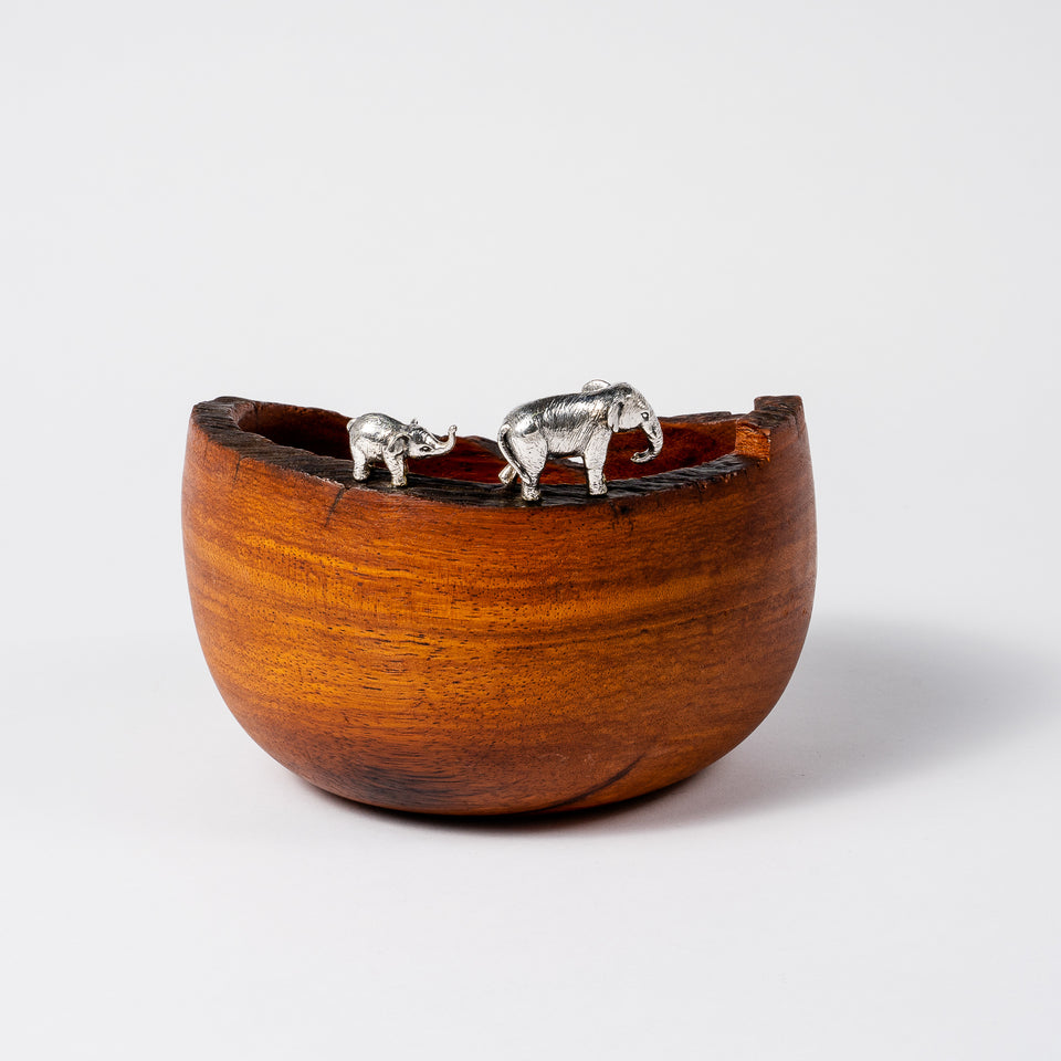 Elephants Rosewood Bowl