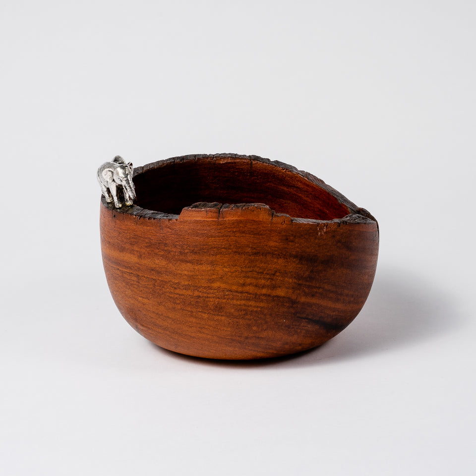 Elephants Rosewood Bowl
