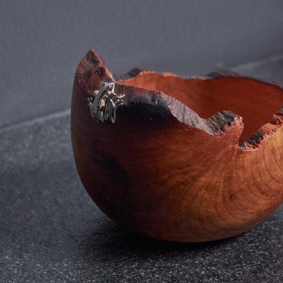 Frog Rosewood Bowl