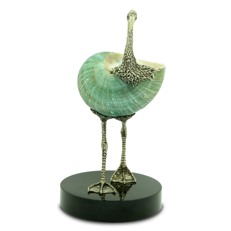 Flamingo Minivase - Turquoise Green/Pearly Polished