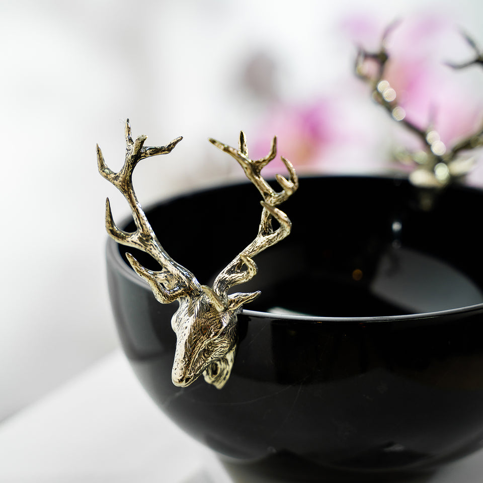 Stag Head Marble Bowl