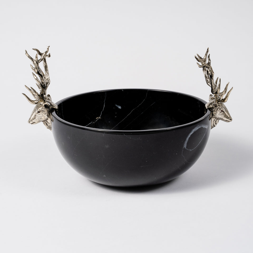 Stag Head Marble Bowl